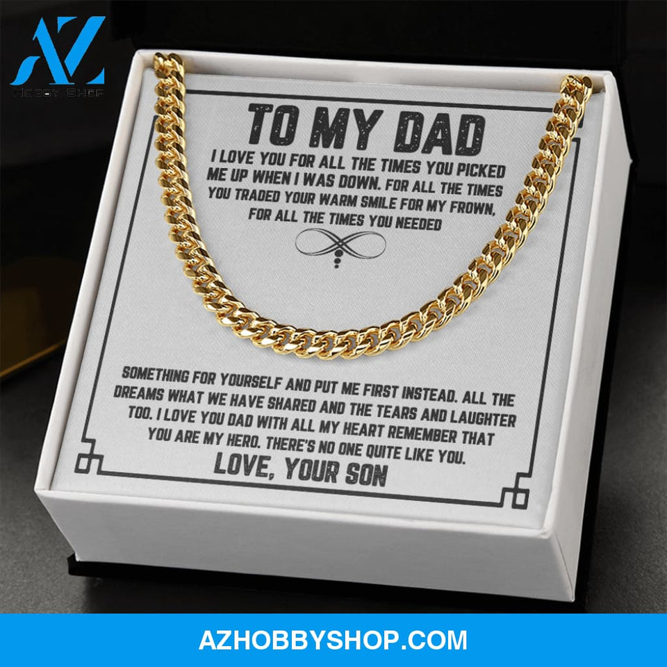 Dad - Warm Smile - Cuban Link Chain