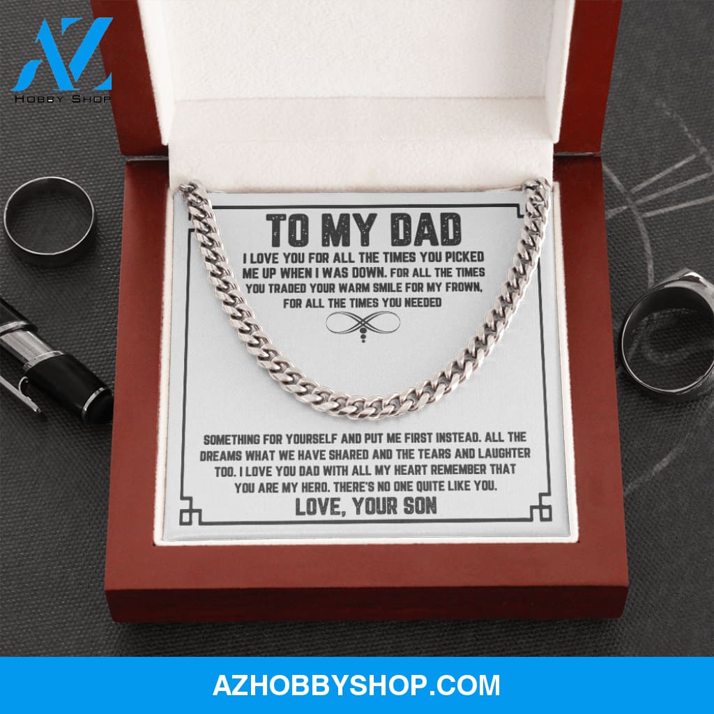 Dad - Warm Smile - Cuban Link Chain