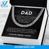 Dad - You Are The World - Cuban Link Chain