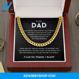Dad - You Are The World - Cuban Link Chain