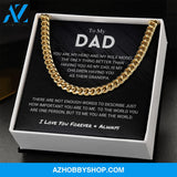 Dad - You Are The World - Cuban Link Chain
