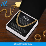 Dad - You Are The World - Cuban Link Chain
