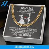 Dad - Your Little Girl - Cuban Link Chain
