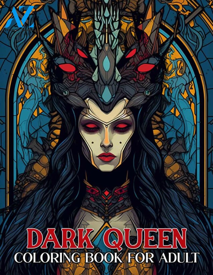 Dark Queen 30 Pages Printable Coloring Book