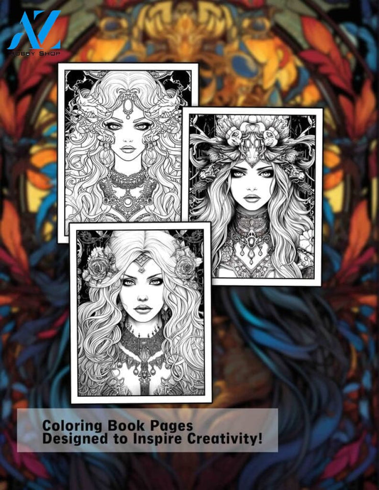 Dark Queen 30 Pages Printable Coloring Book