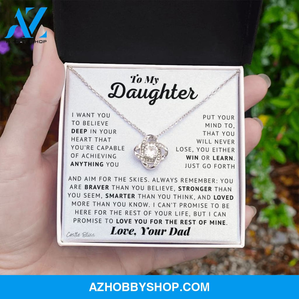 Daughter - Aim For The Skies - Love Knot Necklace