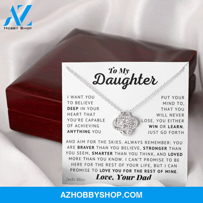 Daughter - Aim For The Skies - Love Knot Necklace