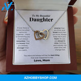Daughter - Always Connected - Interlocking Hearts Necklace