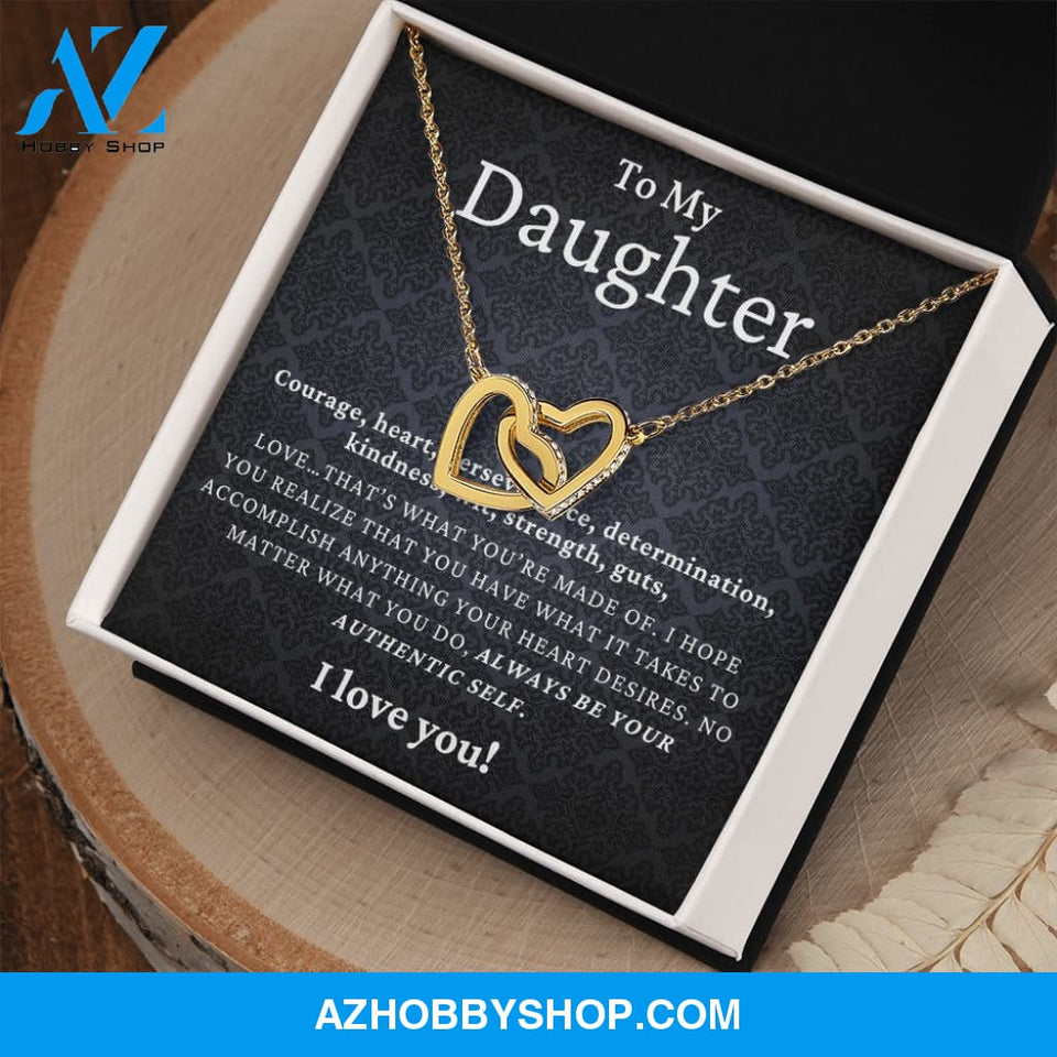 Daughter - Authentic Self - Interlocking Hearts Necklace