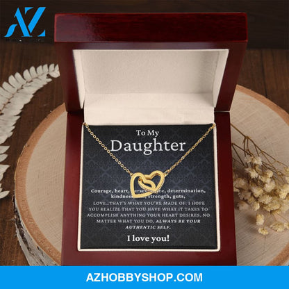 Daughter - Authentic Self - Interlocking Hearts Necklace