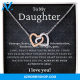 Daughter - Authentic Self - Interlocking Hearts Necklace