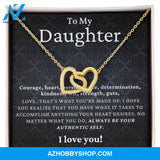 Daughter - Authentic Self - Interlocking Hearts Necklace