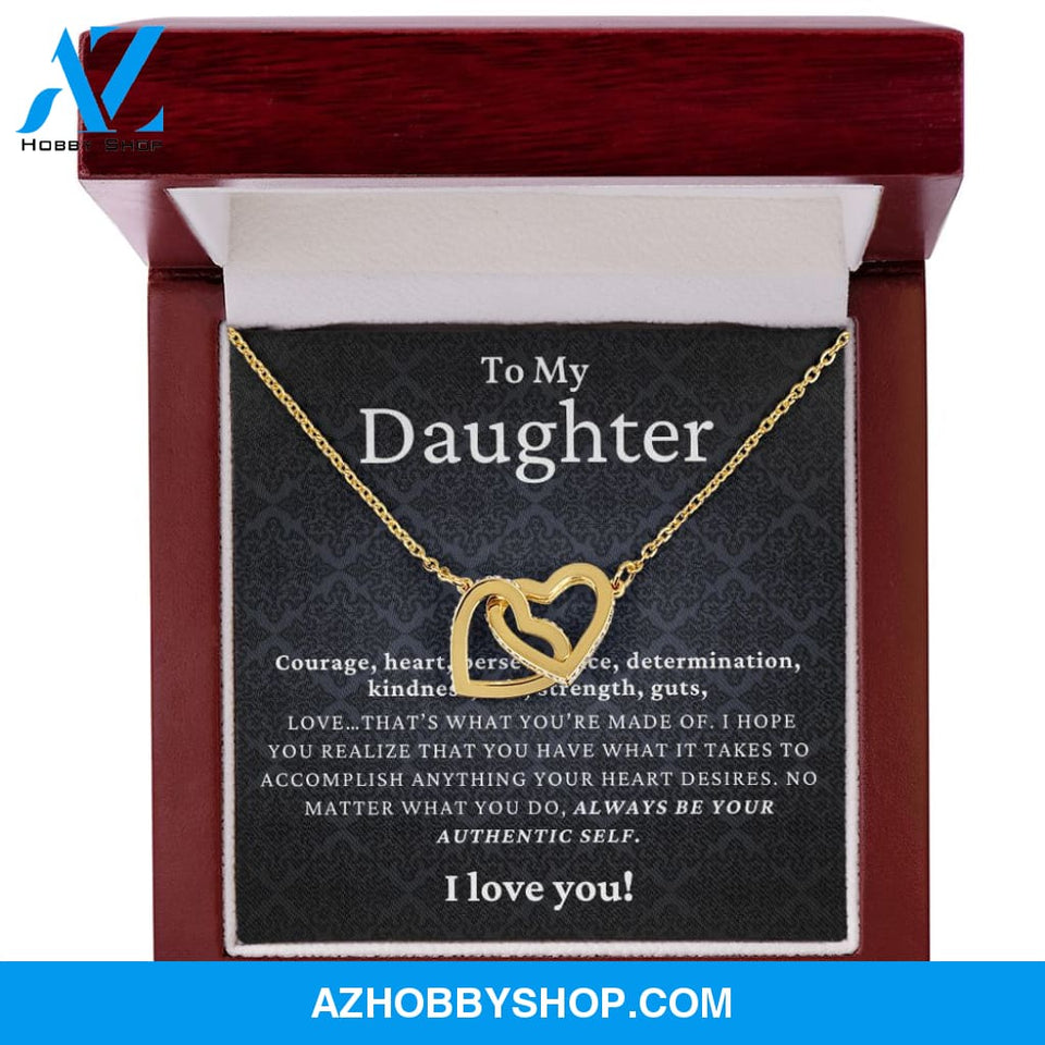 Daughter - Authentic Self - Interlocking Hearts Necklace
