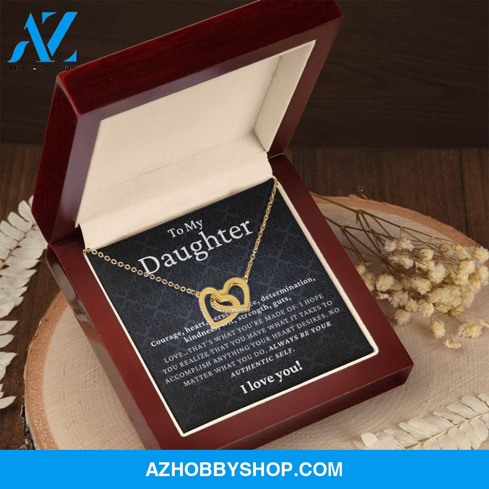 Daughter - Authentic Self - Interlocking Hearts Necklace
