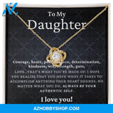 Daughter - Authentic Self - Love Knot Necklace
