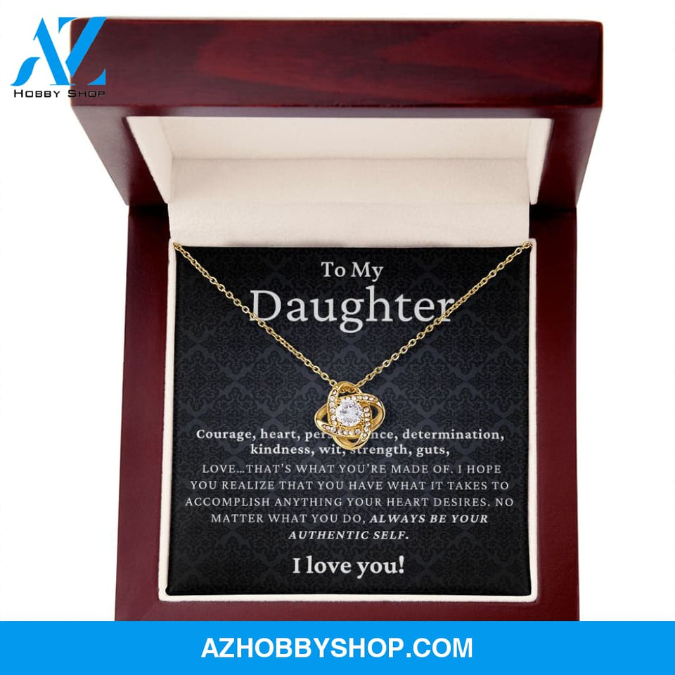 Daughter - Authentic Self - Love Knot Necklace