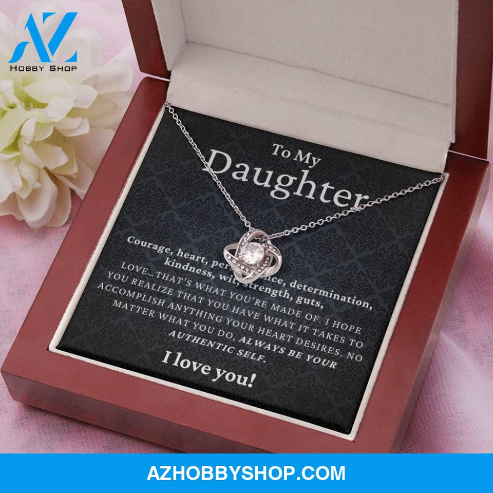 Daughter - Authentic Self - Love Knot Necklace