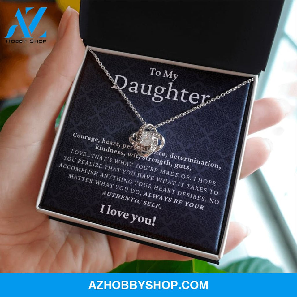Daughter - Authentic Self - Love Knot Necklace