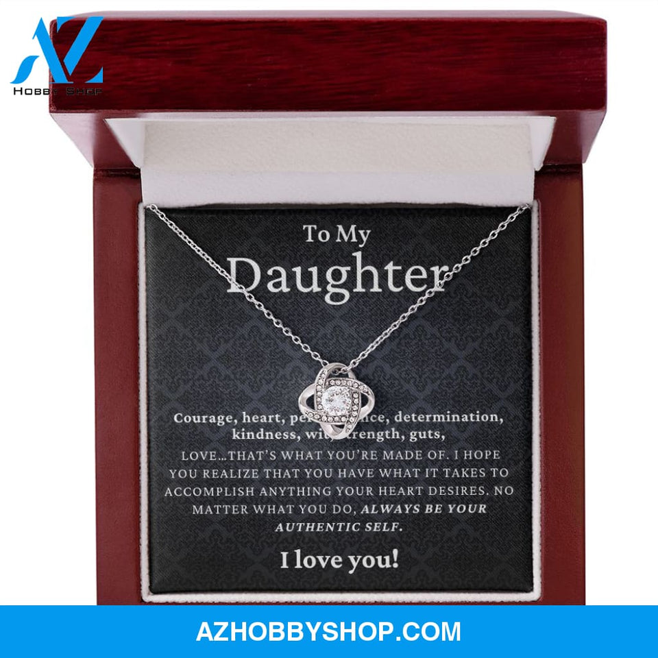 Daughter - Authentic Self - Love Knot Necklace