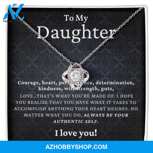 Daughter - Authentic Self - Love Knot Necklace