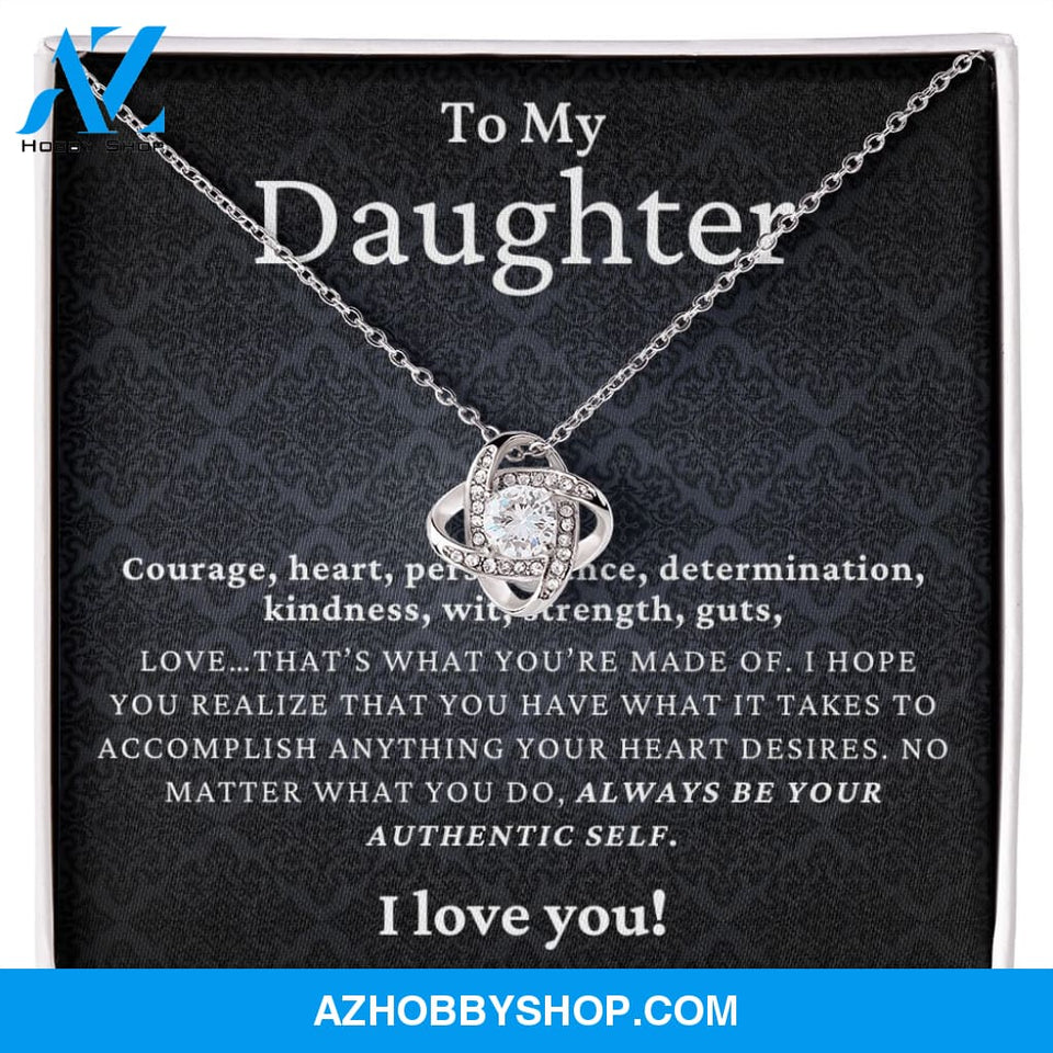Daughter - Authentic Self - Love Knot Necklace