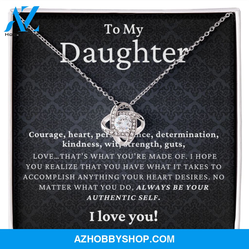 Daughter - Authentic Self - Love Knot Necklace