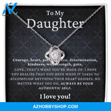 Daughter - Authentic Self - Love Knot Necklace
