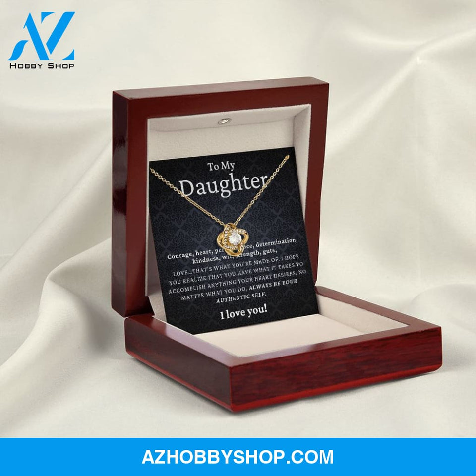 Daughter - Authentic Self - Love Knot Necklace