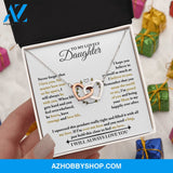 Daughter - Be Brave - Interlocking Hearts Necklace