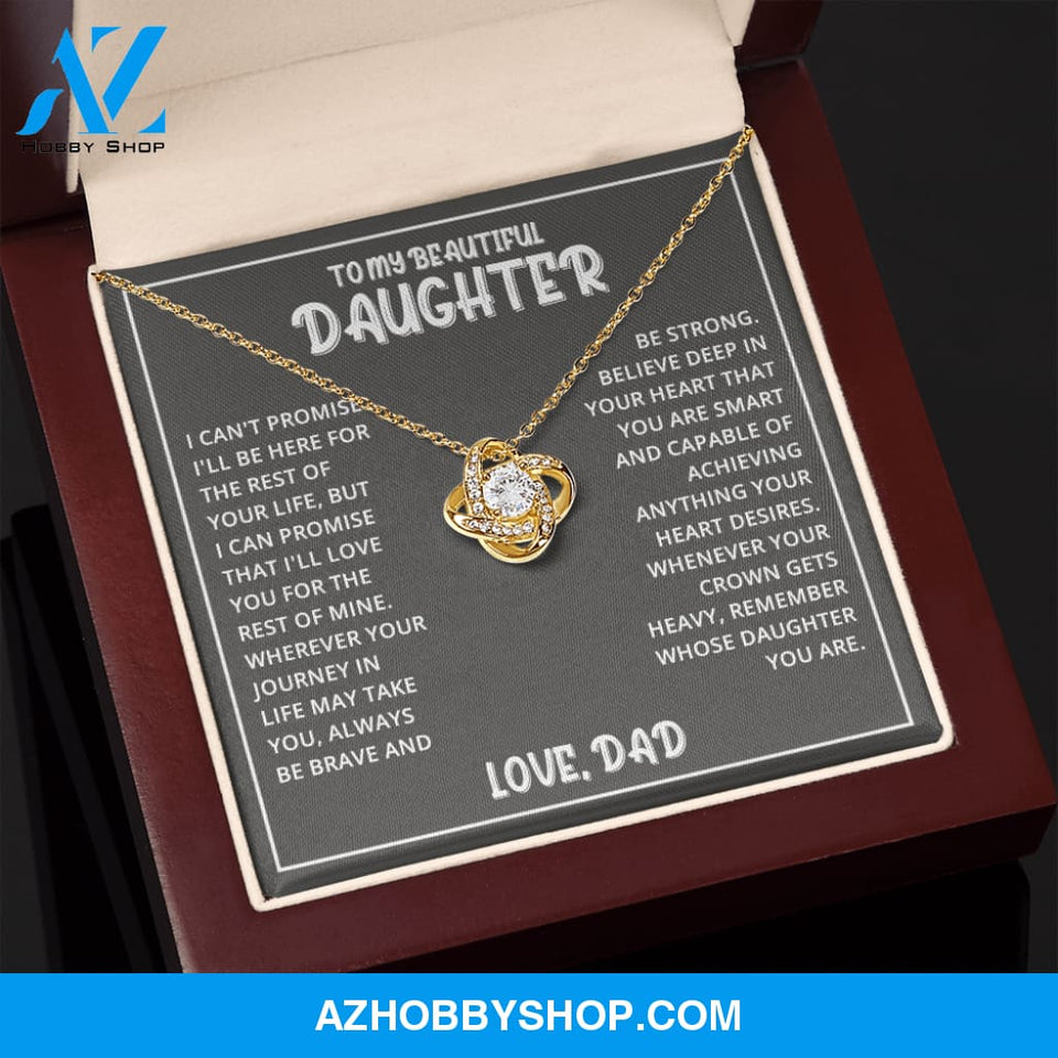 Daughter - Beautiful Daughter - Love Knot Necklace