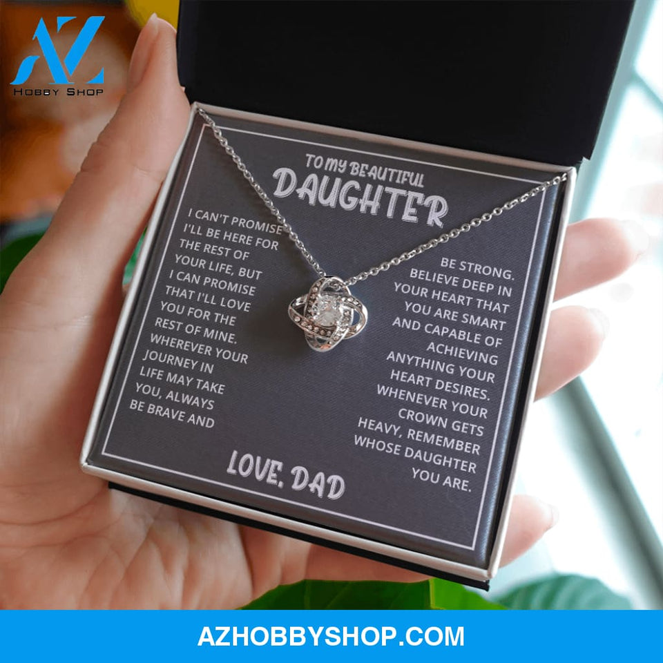 Daughter - Beautiful Daughter - Love Knot Necklace