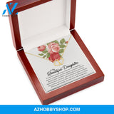 (Daughter) Braver & Stronger - Solid Gold with Diamonds Necklace