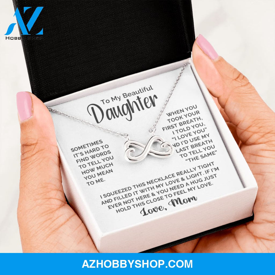 Daughter - First & Last Breath - Infinity Necklace