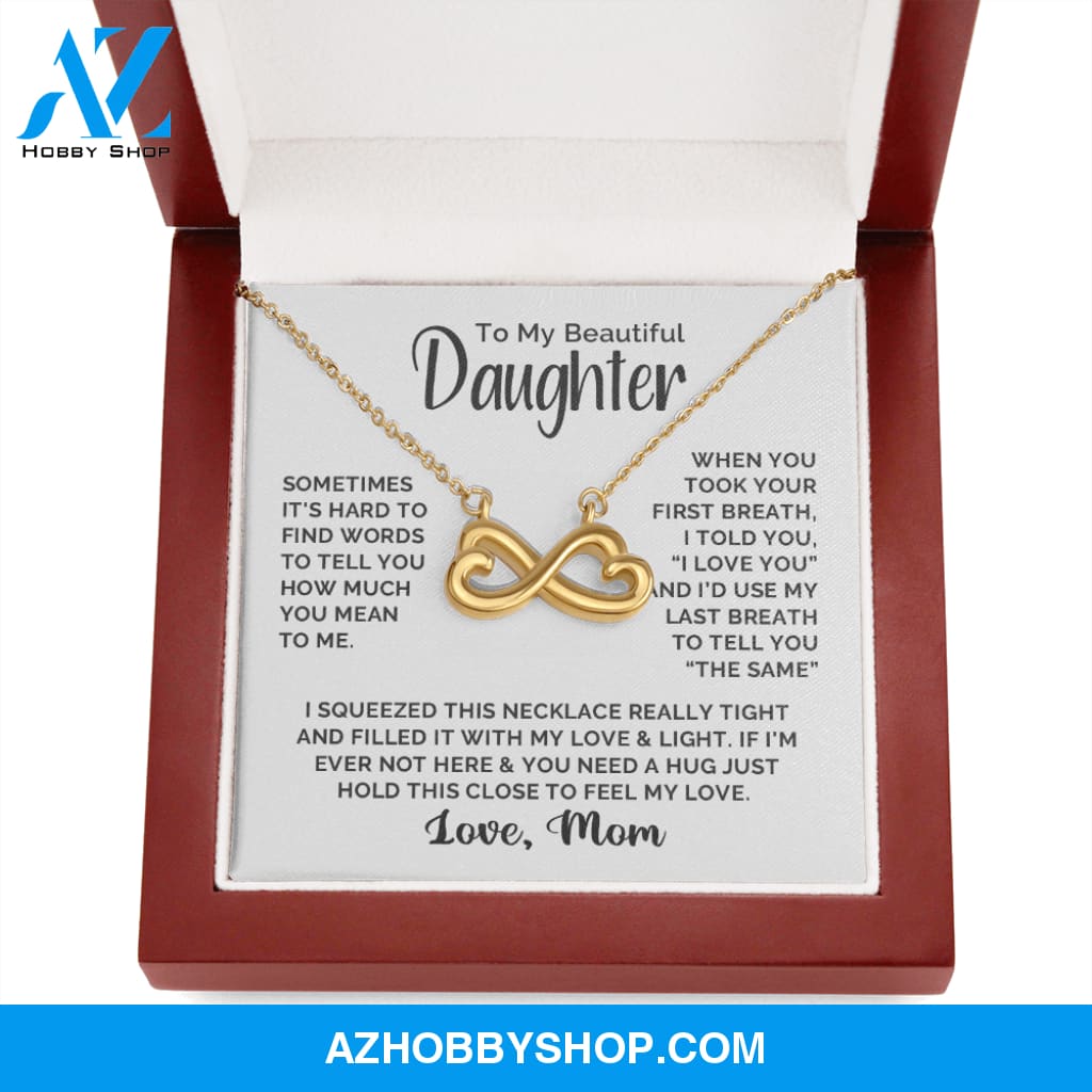 Daughter - First & Last Breath - Infinity Necklace
