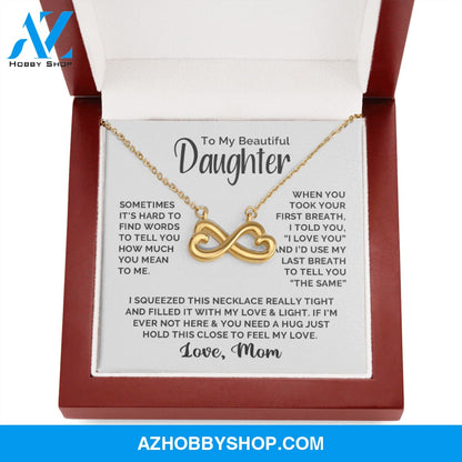 Daughter - First & Last Breath - Infinity Necklace