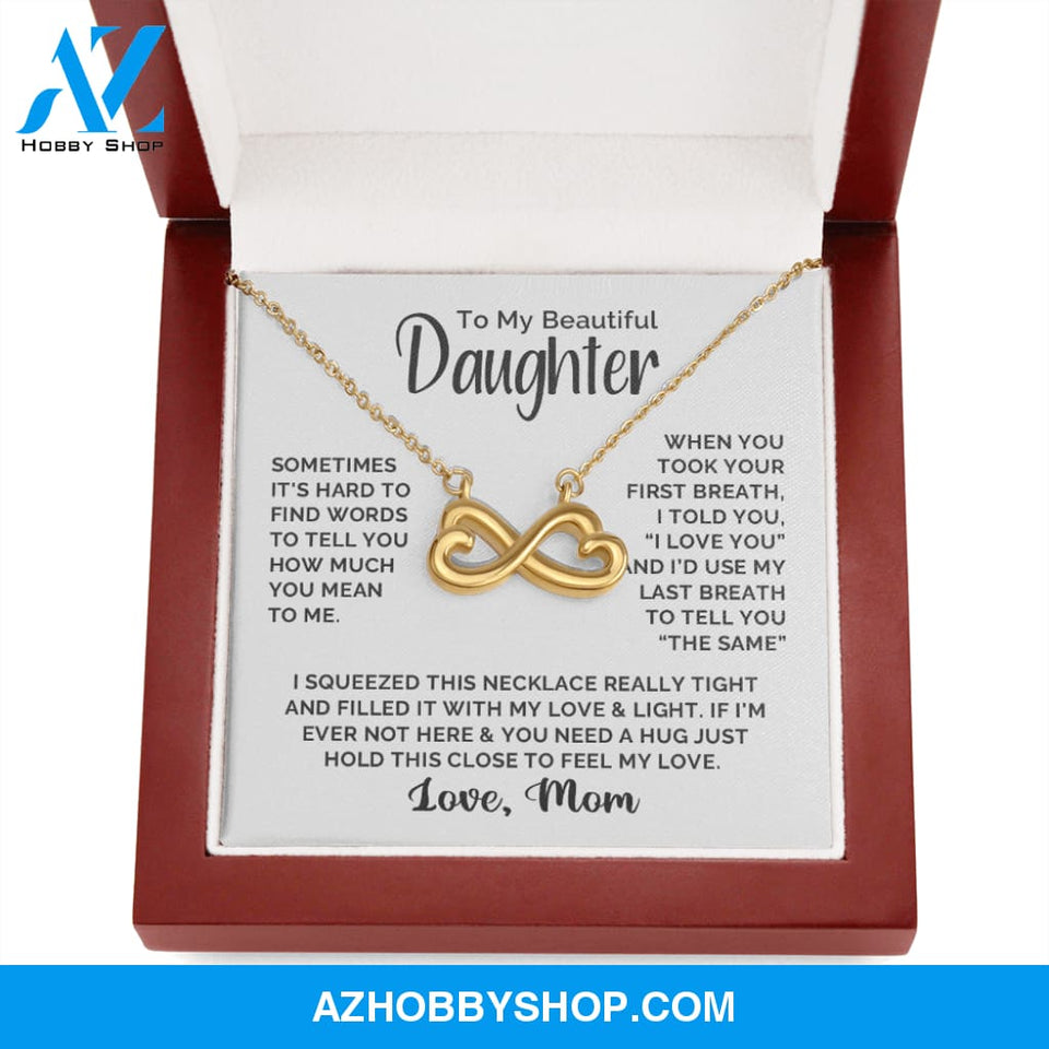 Daughter - First & Last Breath - Infinity Necklace