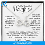 Daughter - First & Last Breath - Infinity Necklace