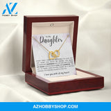 Daughter - Forever Thankful - Interlocking Hearts Necklace