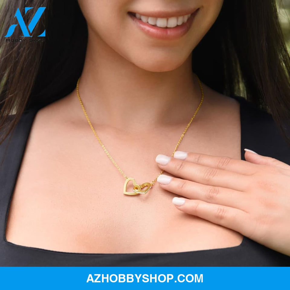 Daughter - Forever Thankful - Interlocking Hearts Necklace