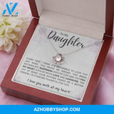 Daughter - Forever Thankful - Love Knot Necklace