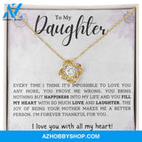 Daughter - Forever Thankful - Love Knot Necklace