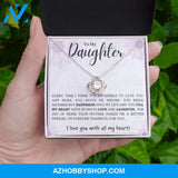 Daughter - Forever Thankful - Love Knot Necklace