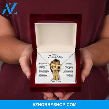 Daughter - Gold Bond - Interlocking Hearts Necklace