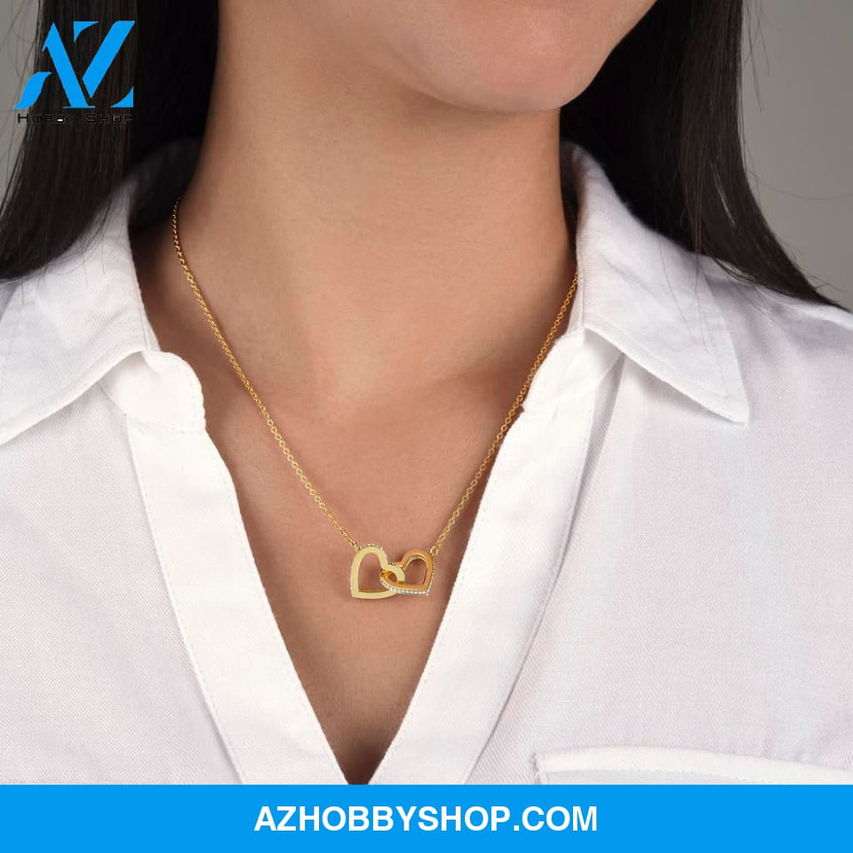 Daughter - Gold Bond - Interlocking Hearts Necklace