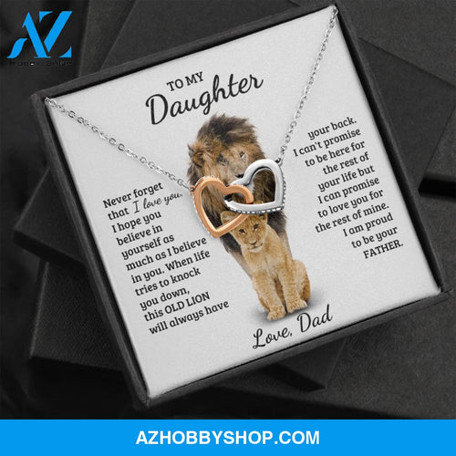 Daughter - Gold Bond - Interlocking Hearts Necklace