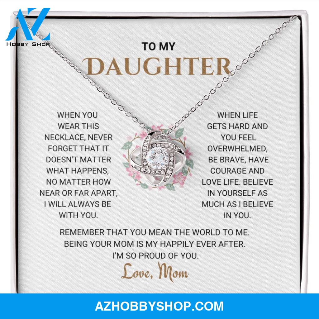 Daughter - Happily Ever After - Love Knot Necklace
