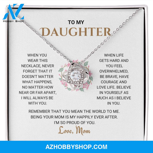 Daughter - Happily Ever After - Love Knot Necklace
