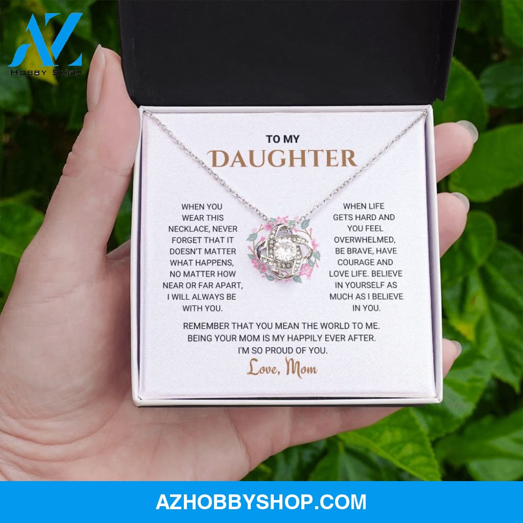 Daughter - Happily Ever After - Love Knot Necklace