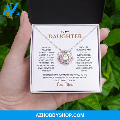 Daughter - Happily Ever After - Love Knot Necklace