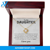 Daughter - I Love You - Love Knot Necklace